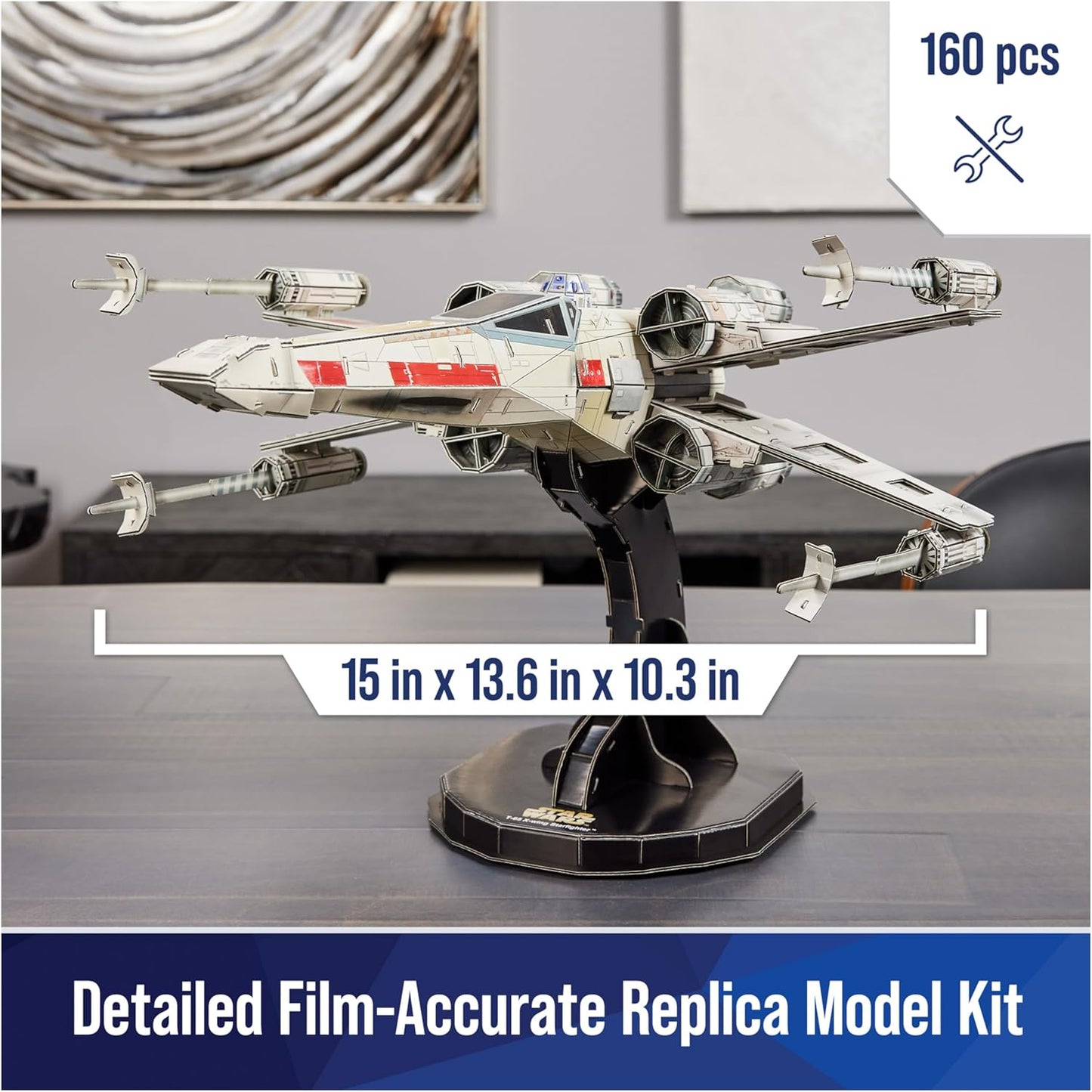 4D Build Star Wars T-65 X-Wing Starfighter 3D Model Kit